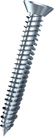 White Zinc Plated Concrete Screw