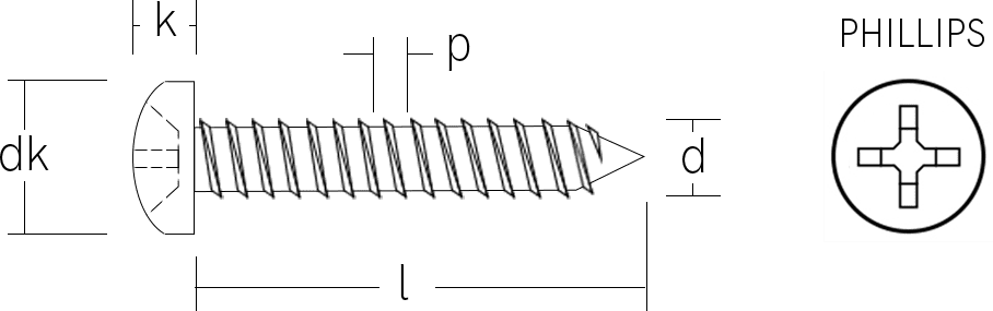 Huicheng Jingda Pan Head Screw Profile