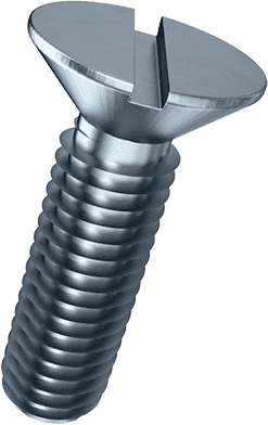 Slotted Flat Head Machine Screw